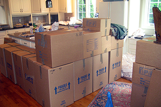 Boxes Ready for Movers